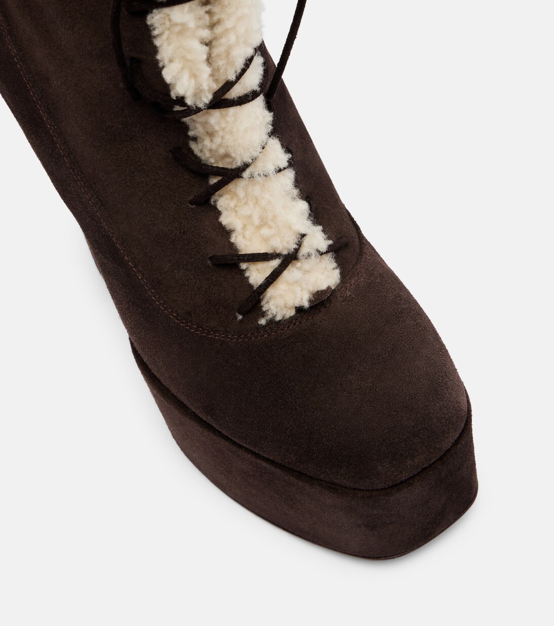 Malena 145 suede platform mid-calf boots | Paris Texas