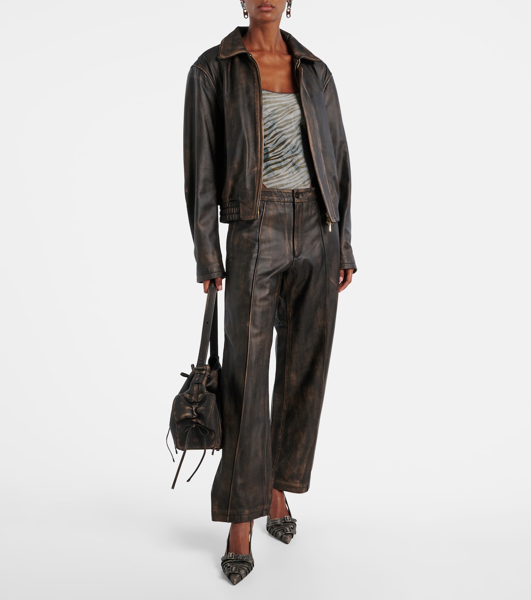 Leather jacket | Jacques Wei
