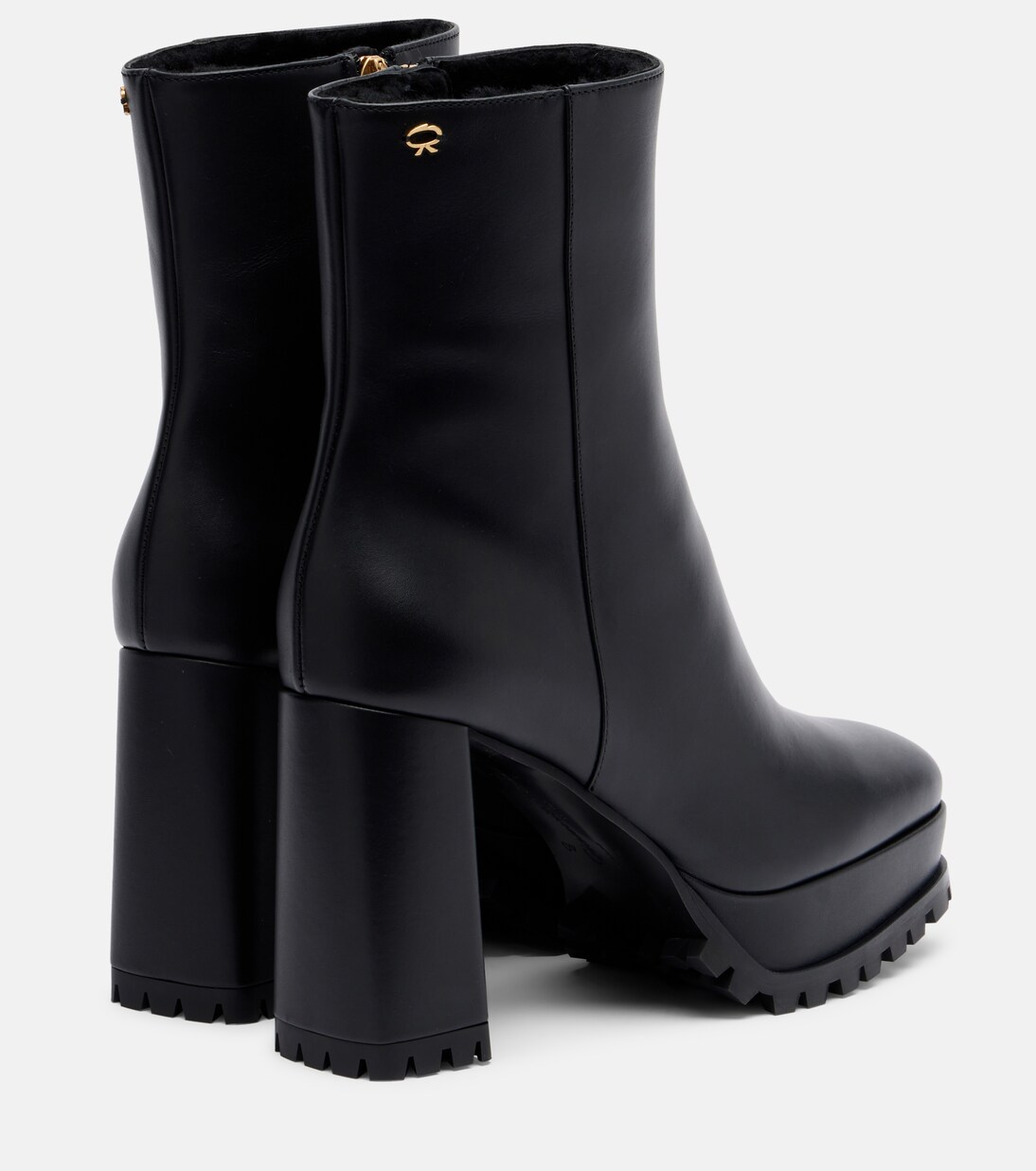 Leather platform ankle boots | Gianvito Rossi