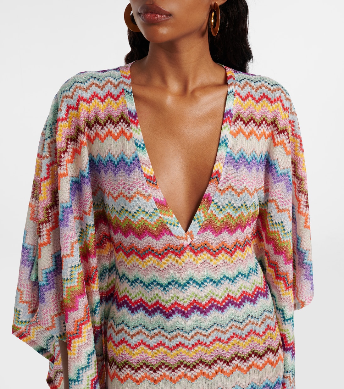 Zigzag lamé kaftan | Missoni
