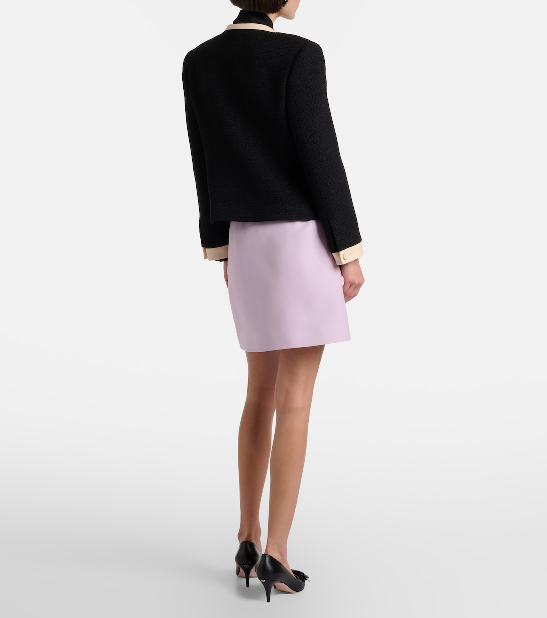 تنورة قصيرة من الـ Crepe Couture | Valentino