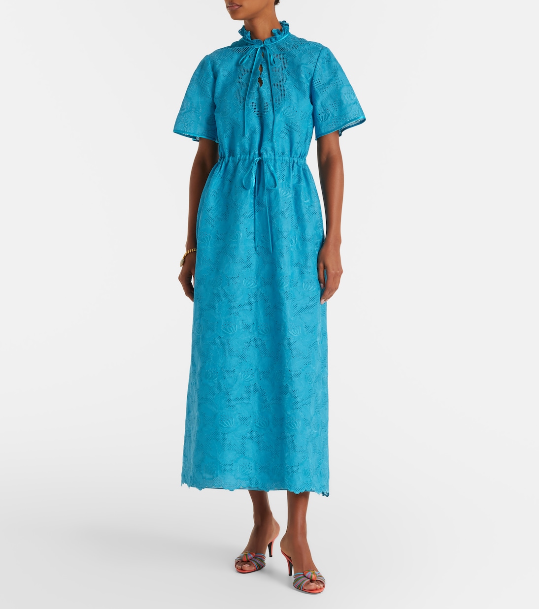 Maxikleid aus Baumwollspitze | Valentino