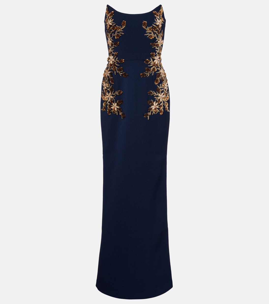Orla embellished crêpe bustier gown | Rebecca Vallance