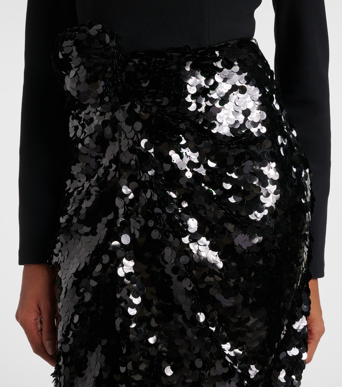 Gathered sequined maxi dress | Rotate