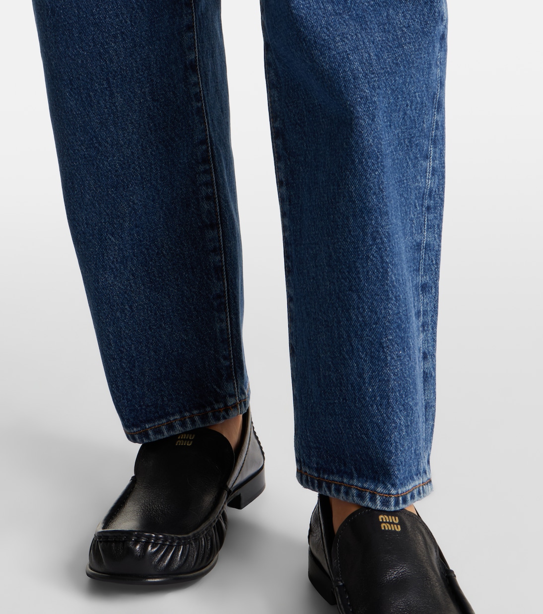 Neat high-rise straight jeans | Frame