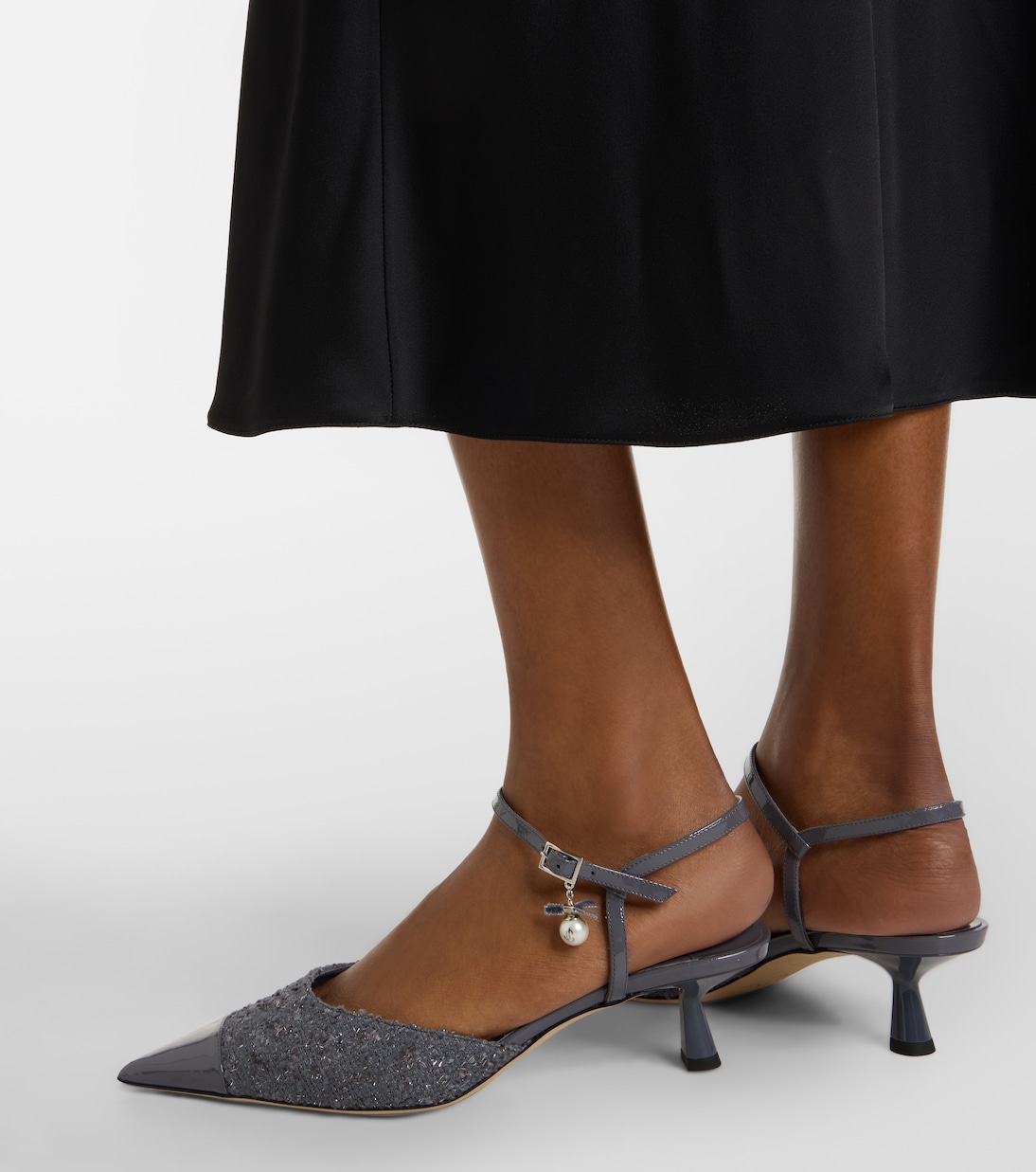 Slingback-Pumps Aren aus Tweed und Leder | Jimmy Choo