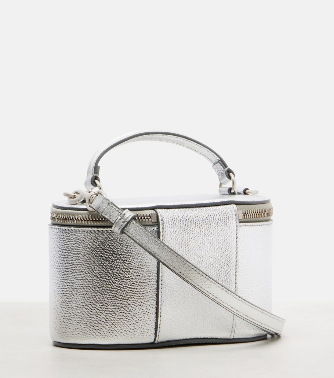 Schultertasche VLogo Mini aus Metallic-Leder | Valentino Garavani