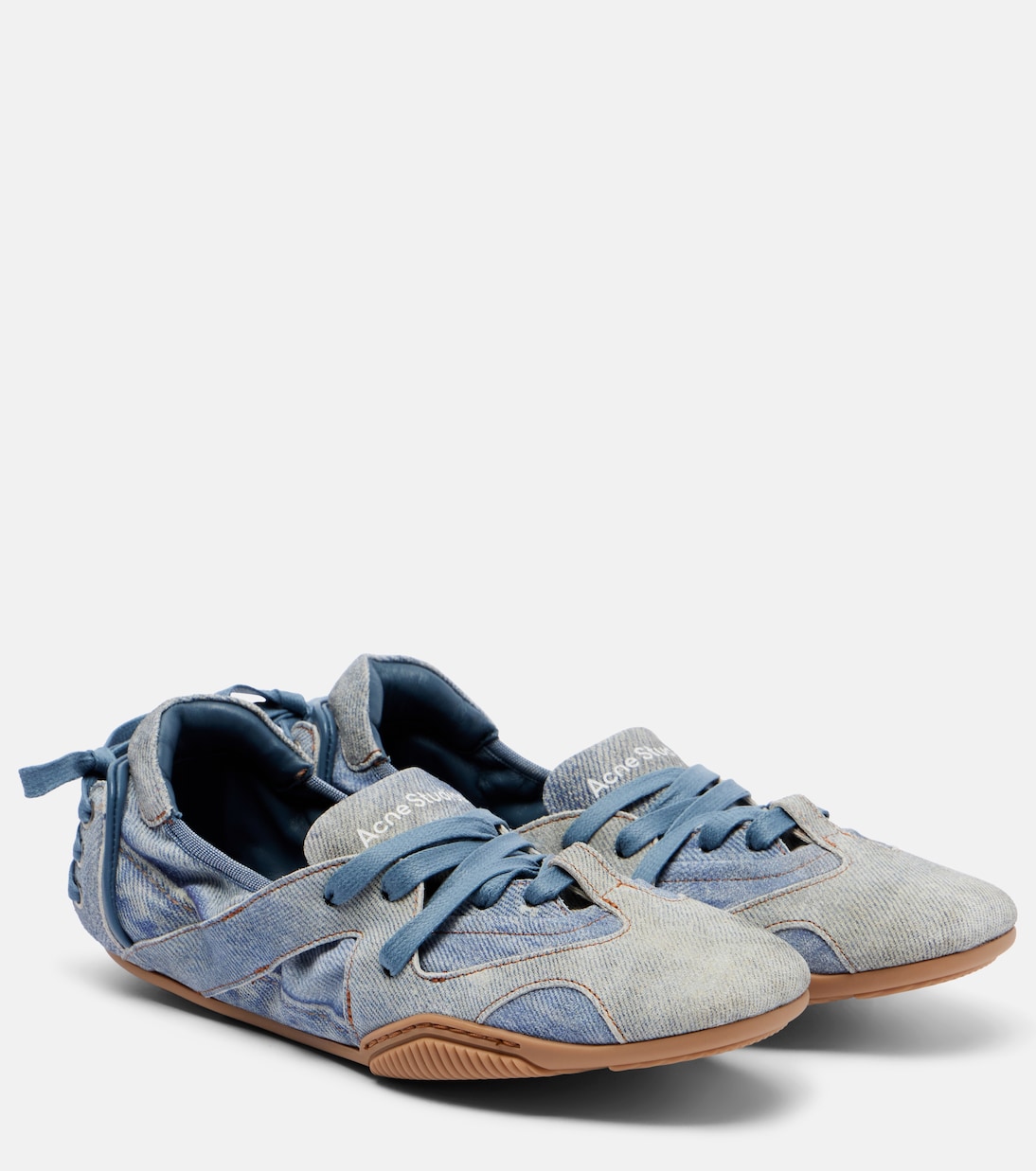 Trompe l'œil leather flats | Acne Studios