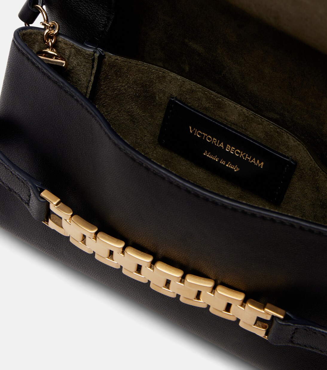 Chain Mini leather shoulder bag | Victoria Beckham