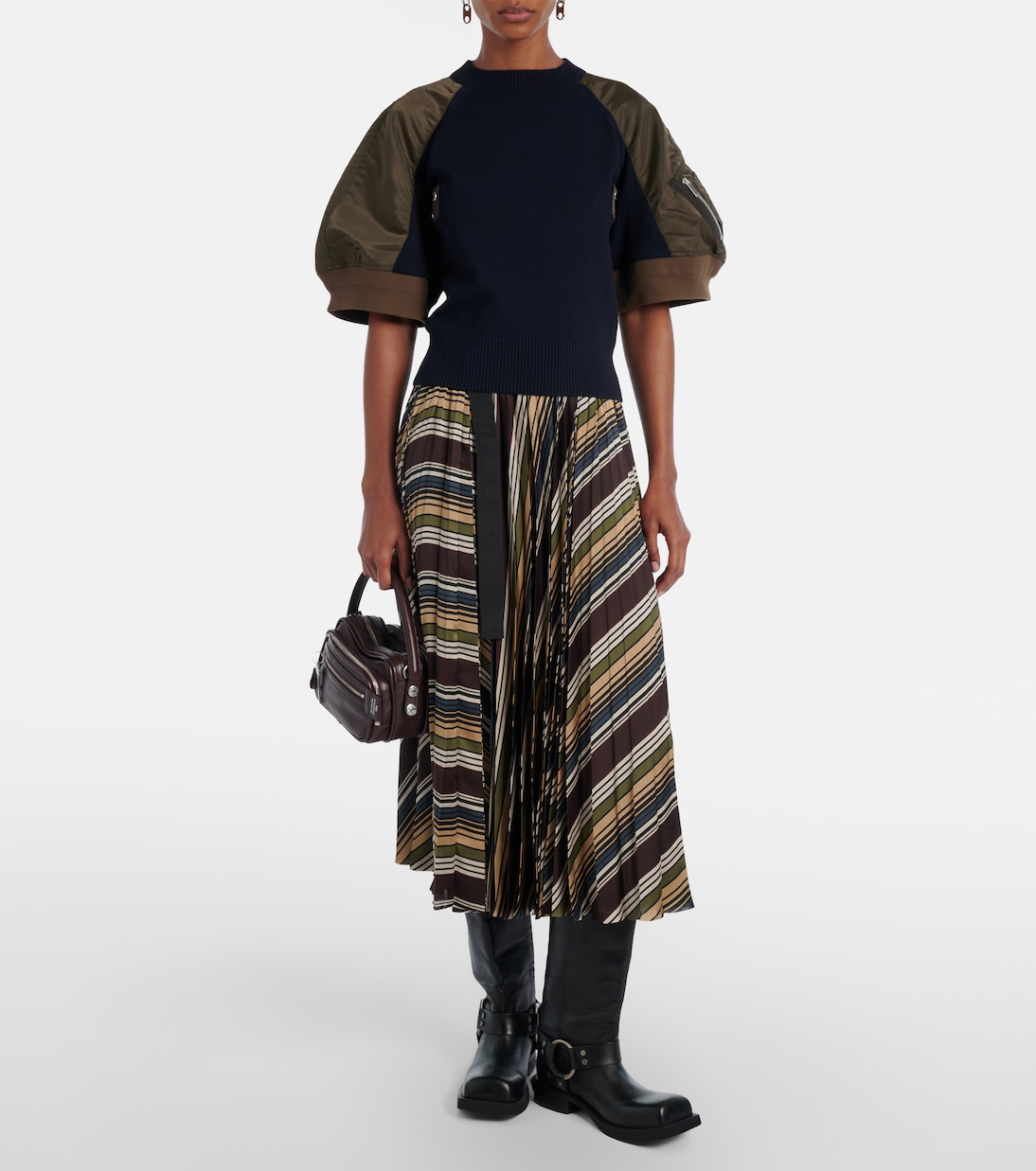 Paneled top | Sacai