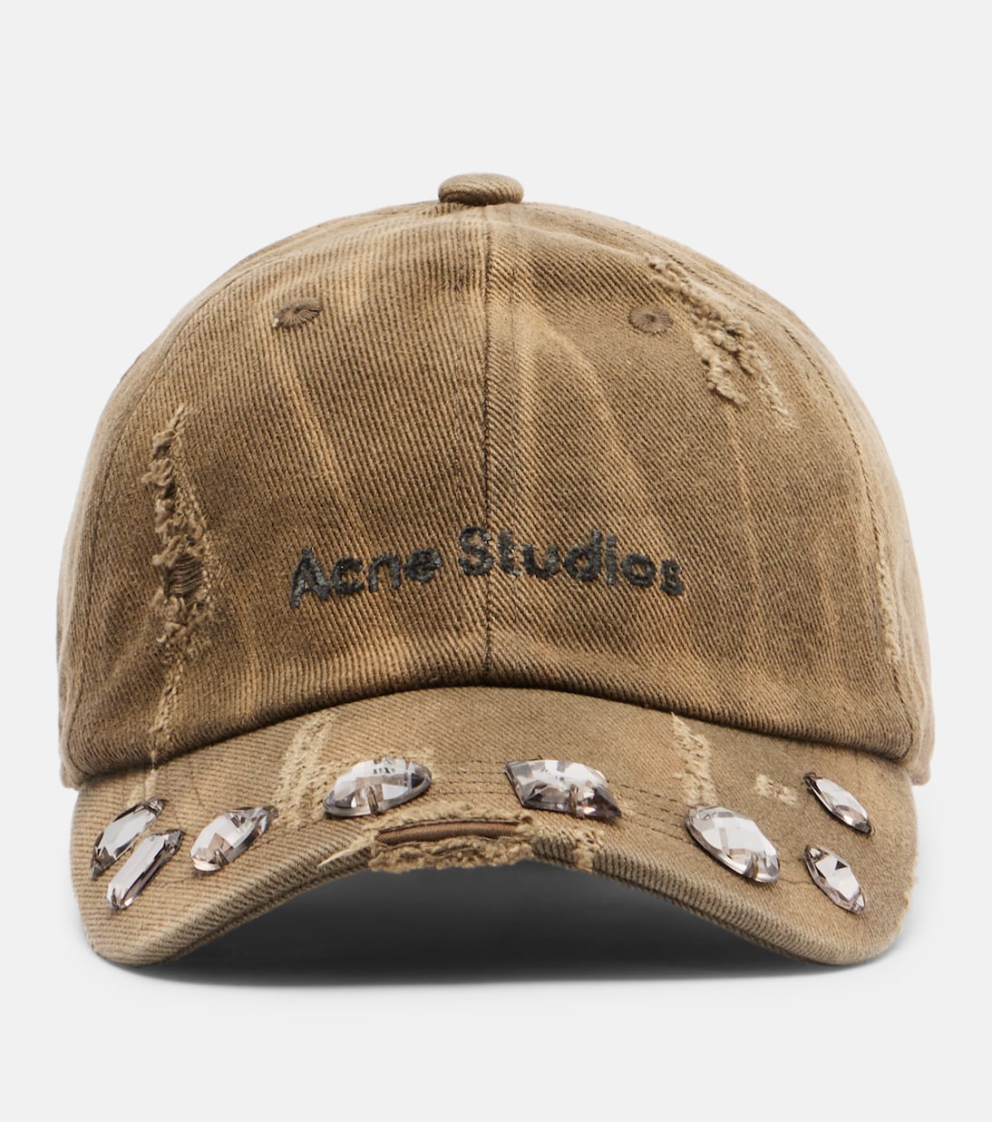 Embellished cotton canvas baseball cap | Acne Studios