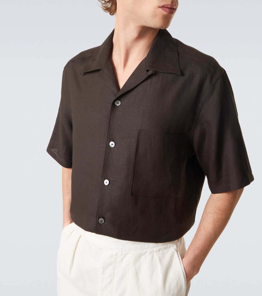 Linen bowling shirt | Zegna