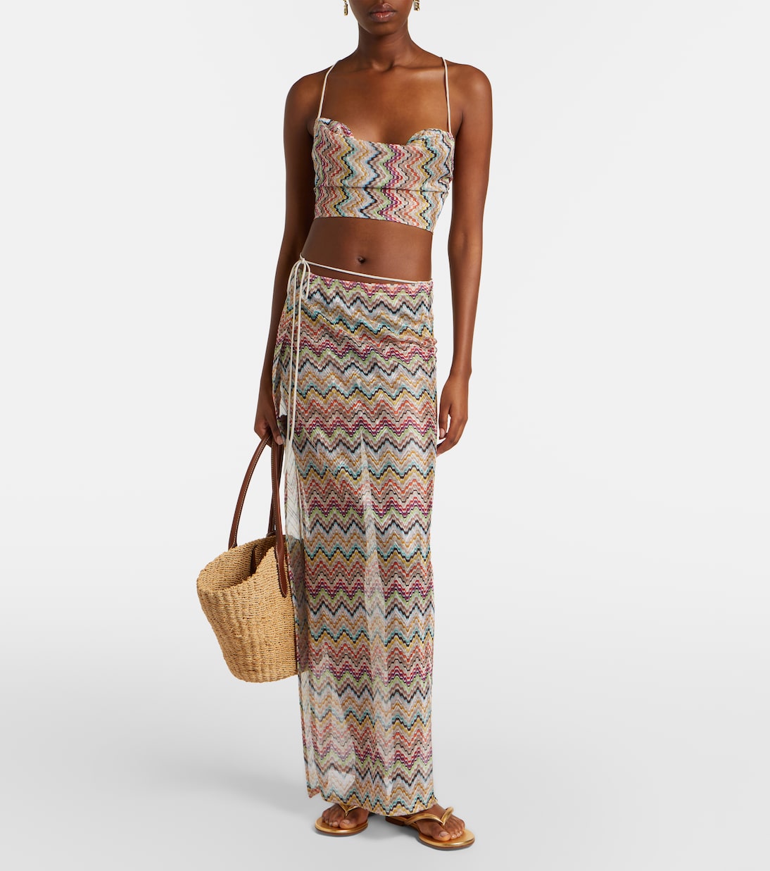 Zigzag beach cover-up | Missoni