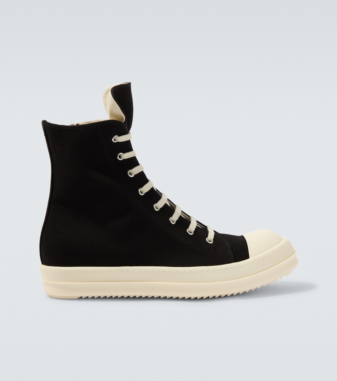 DRKSHDW denim high-top sneakers | Rick Owens