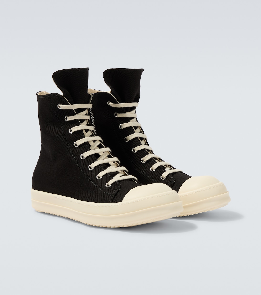 DRKSHDW denim high-top sneakers | Rick Owens
