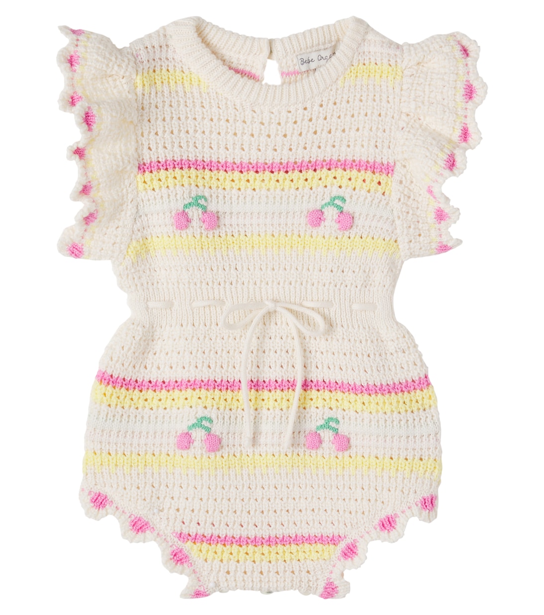 Baby Bestickter Spieler Paloma aus Baumwolle | Bebe Organic