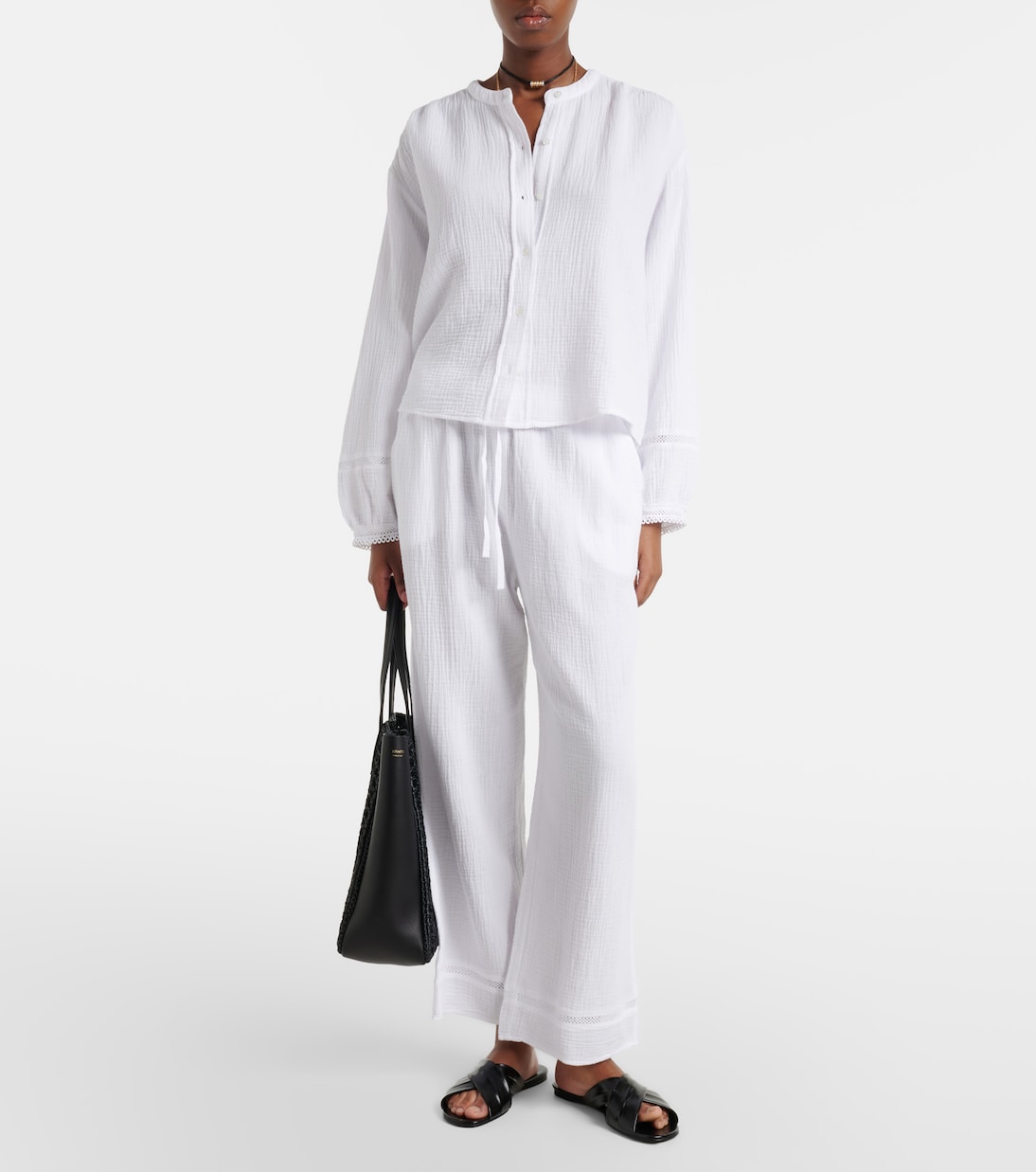 Taria cotton muslin shirt | Velvet