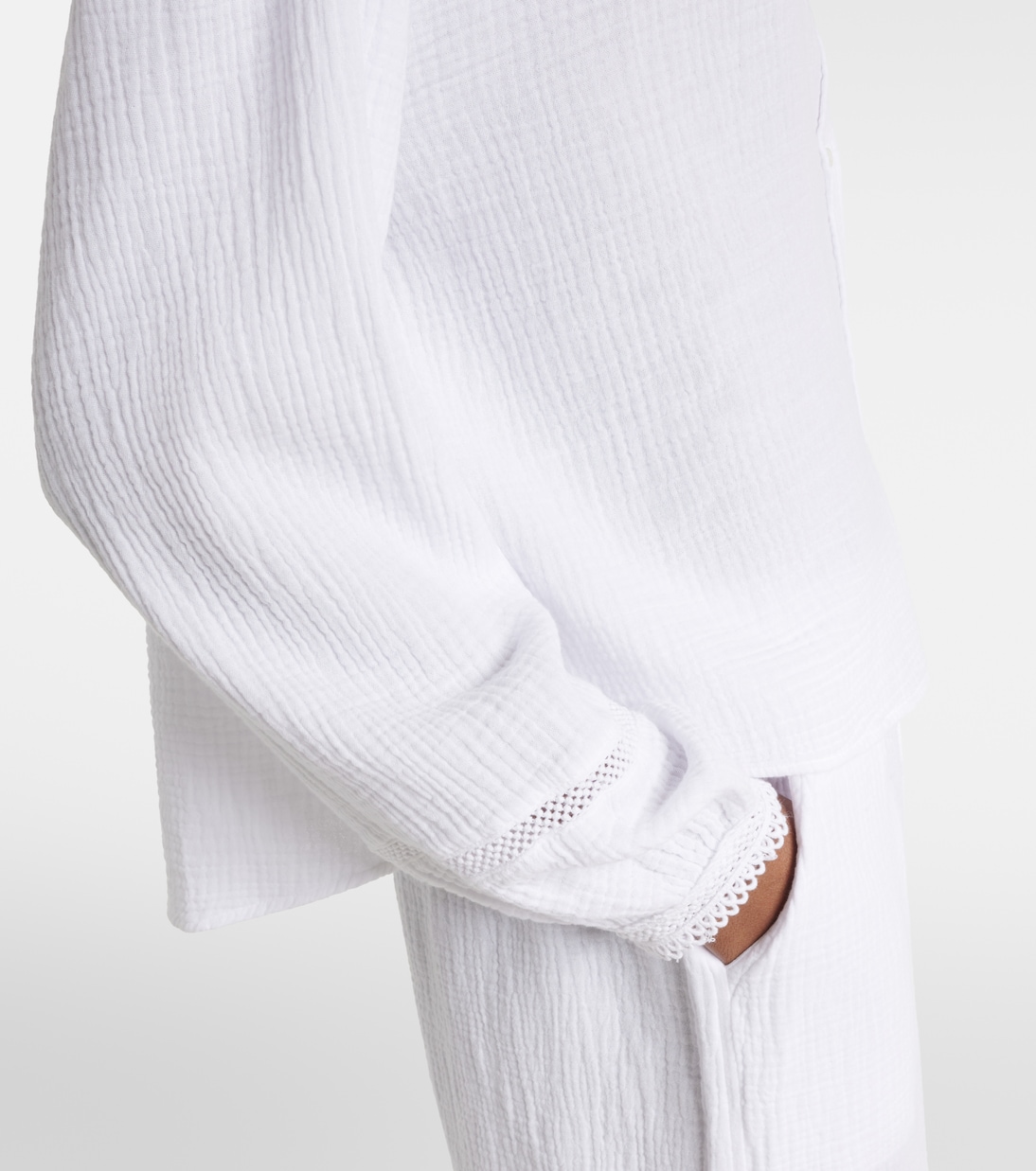 Taria cotton muslin shirt | Velvet