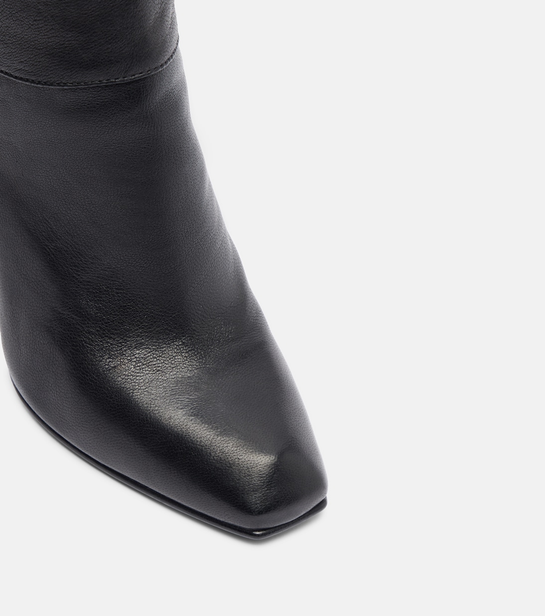 Horn Heel leather knee-high boots | McQueen
