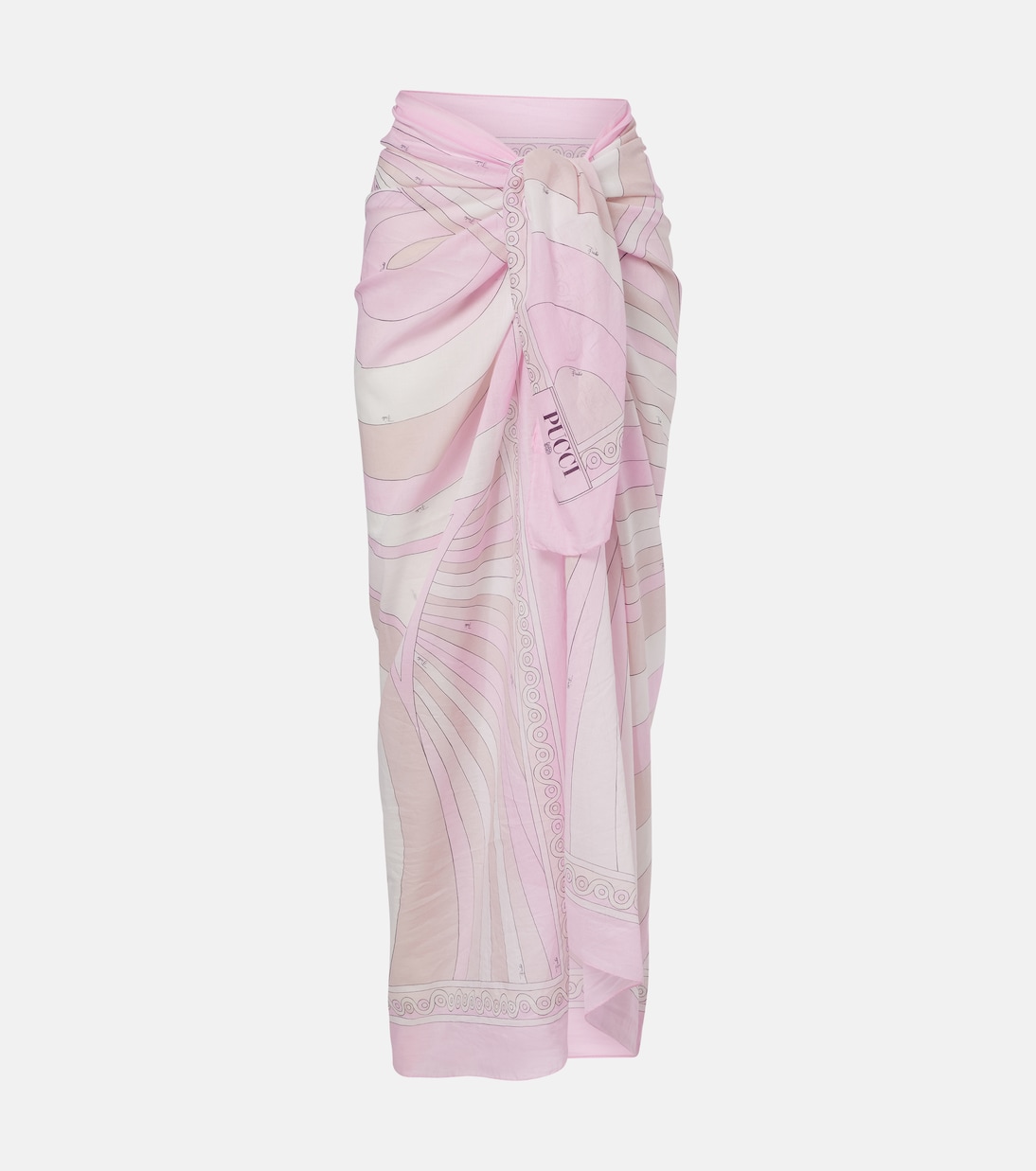 Iride棉质沙滩罩衫半身裙 | Pucci