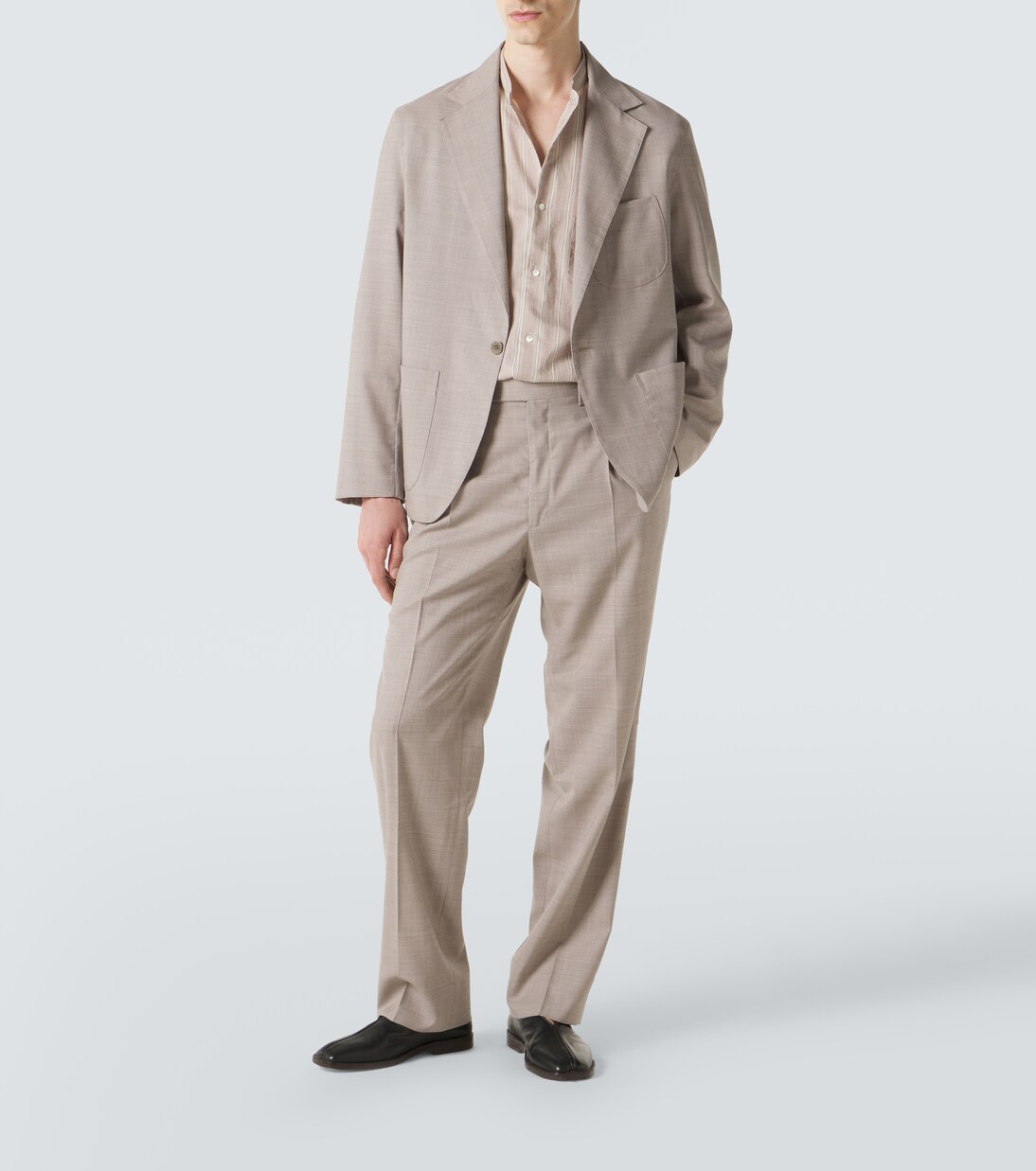 Pleated wool wide-leg pants | Stòffa