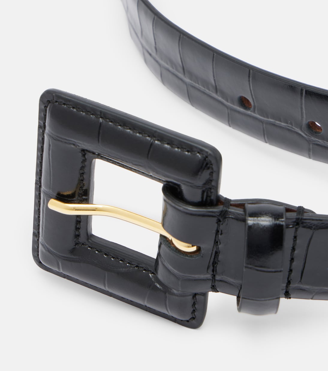 Ceinture Soma en cuir façon croco | Nour Hammour