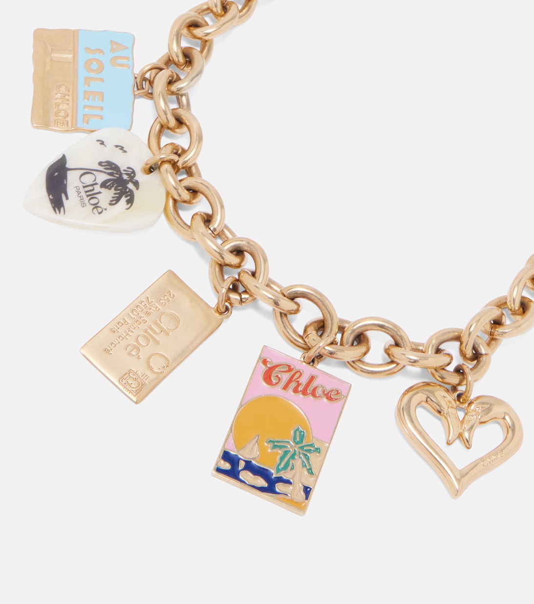 Postcards embellished necklace | Chloé