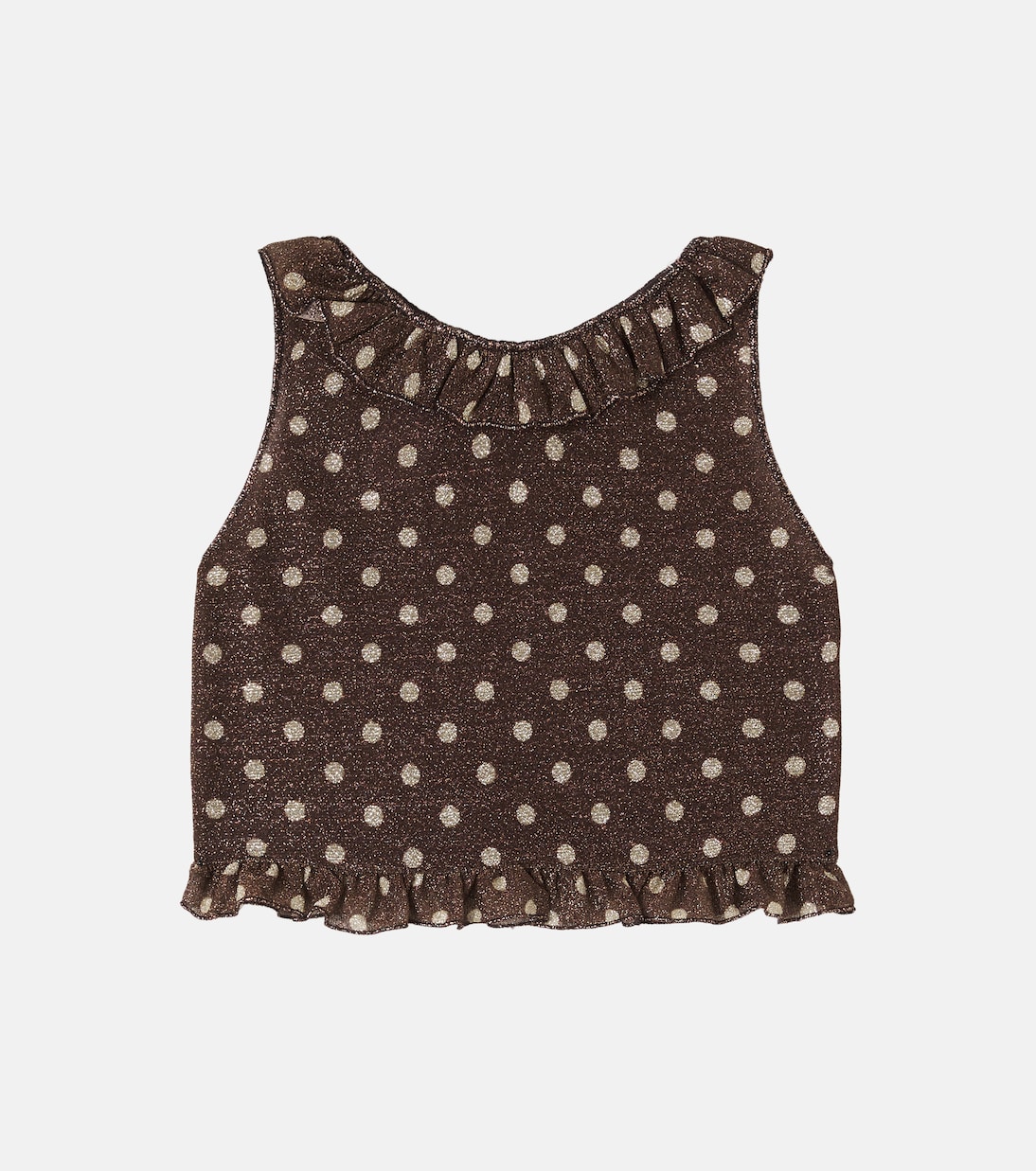 Top Osemini Lumière à pois et à volants | Oséree Kids