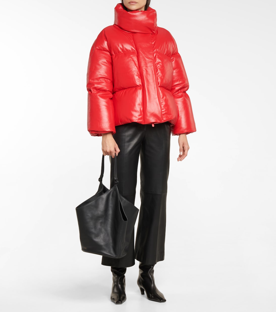 Lotus Medium leather tote | Khaite