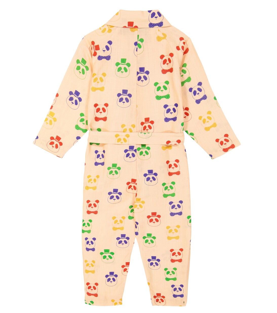 Printed linen and cotton jumpsuit | Mini Rodini