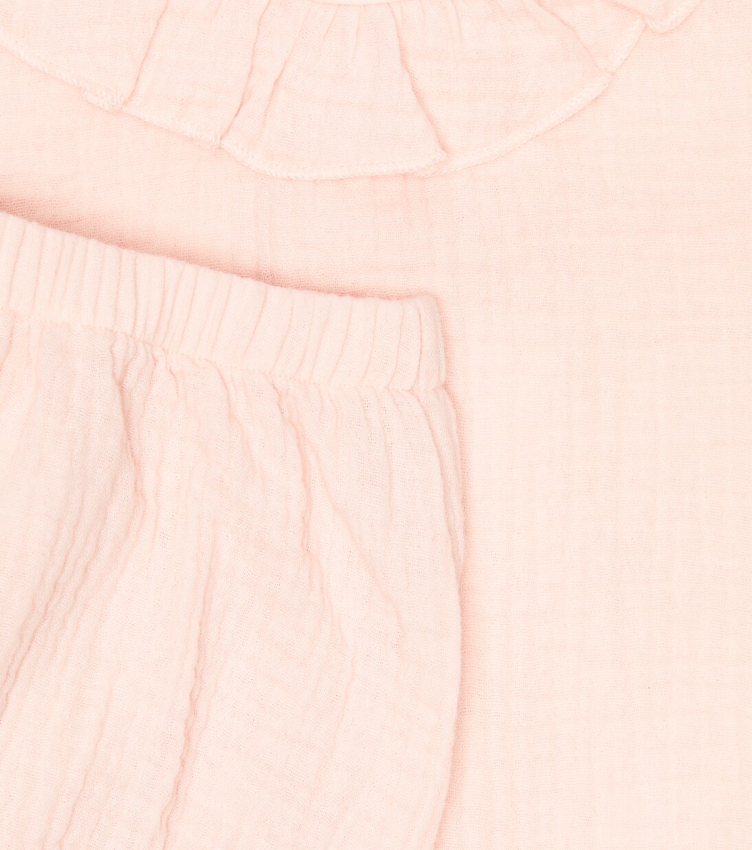 Baby cotton dress and bloomers set | Il Gufo