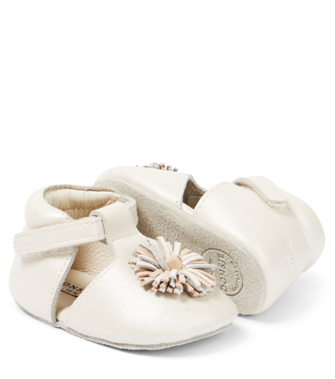 Bébé – Chaussures Poms en cuir | Donsje