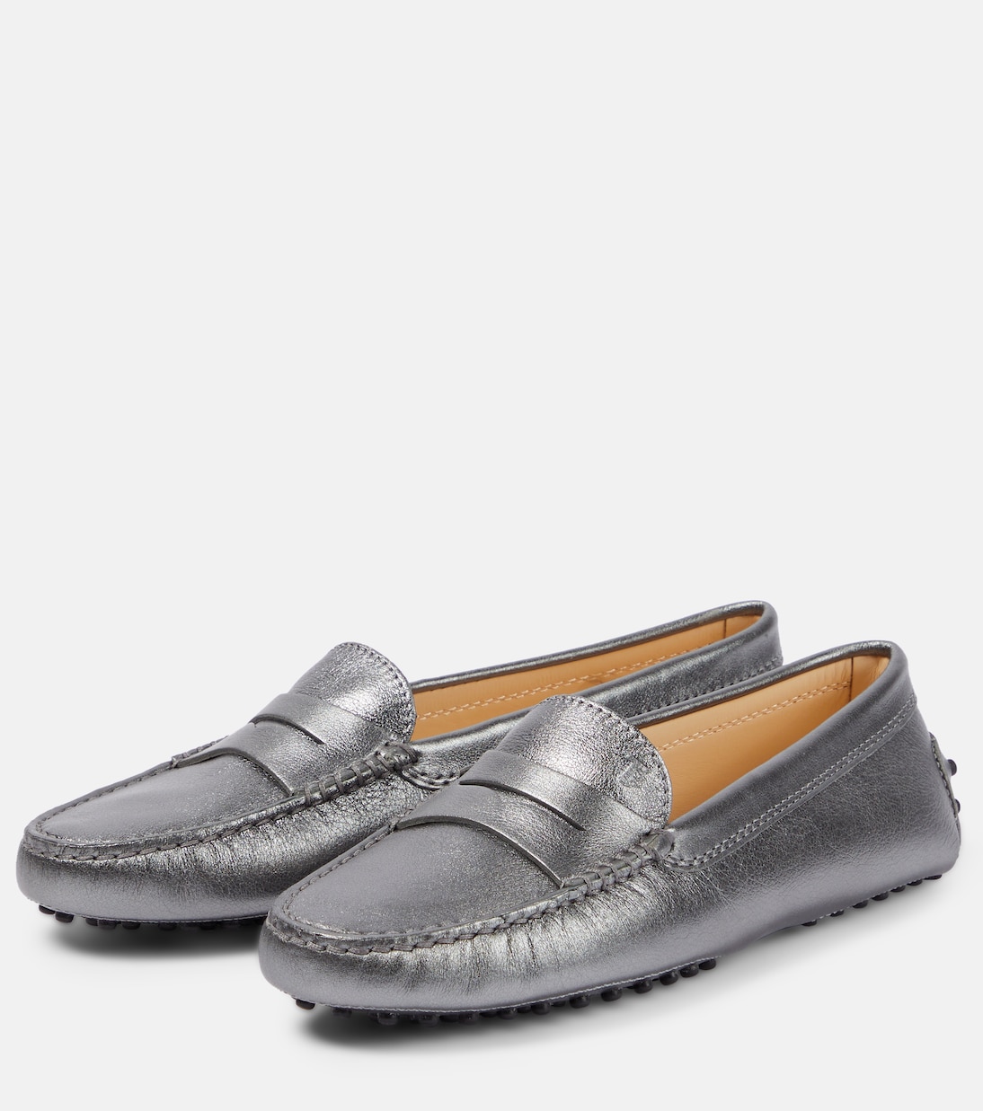 Mokassins aus Metallic-Leder | Tod's