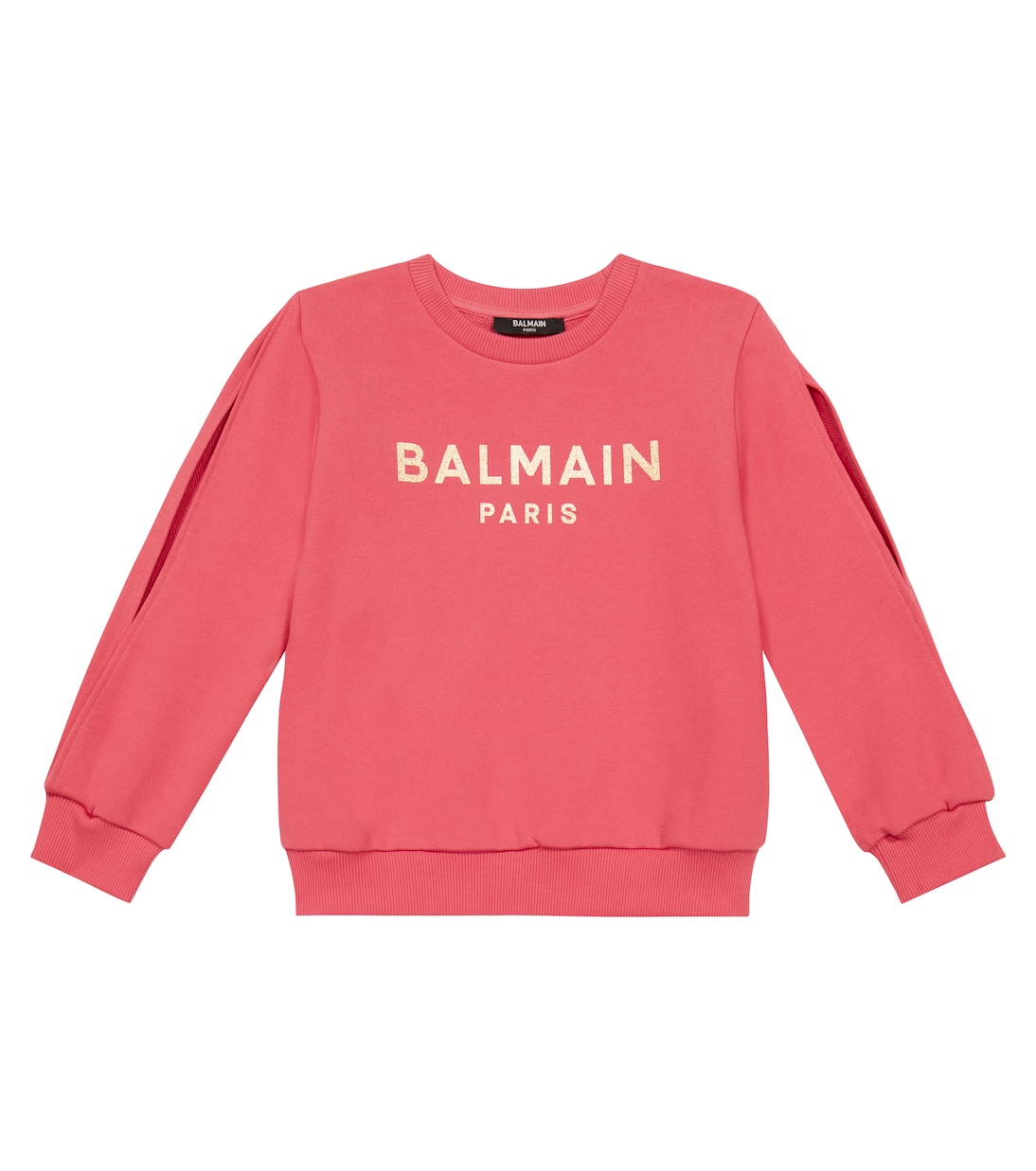Logo cotton sweatshirt | Balmain Kids