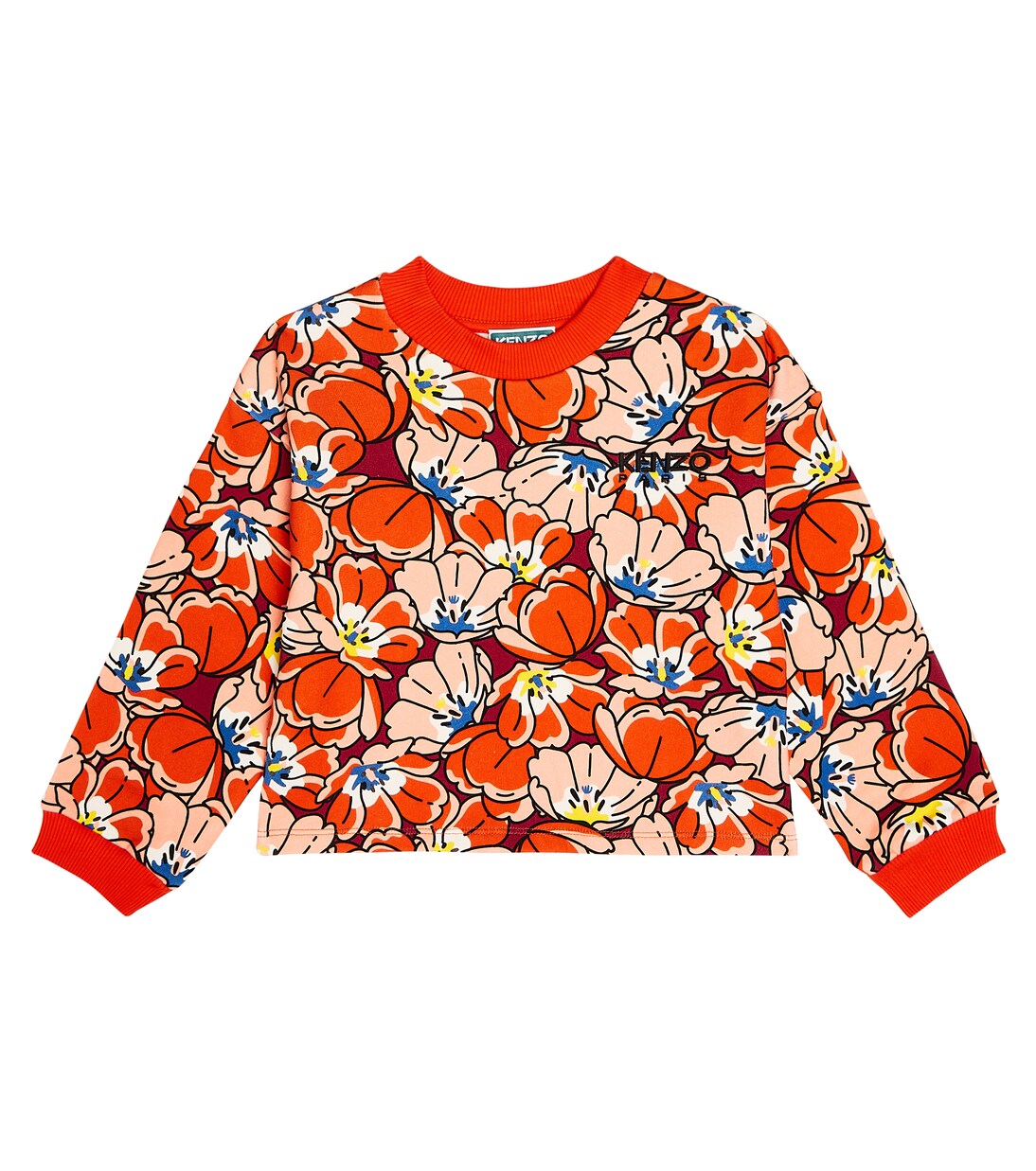 Floral cotton sweatshirt | Kenzo Kids
