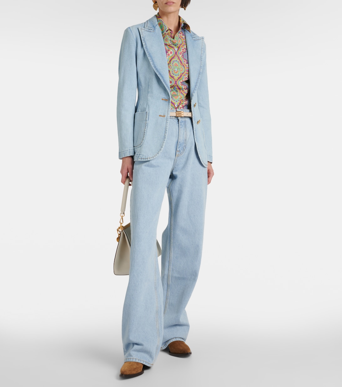 Printed cotton-blend shirt  | Etro