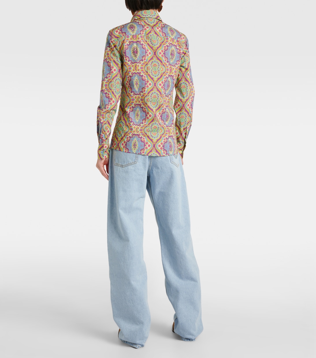 Printed cotton-blend shirt  | Etro