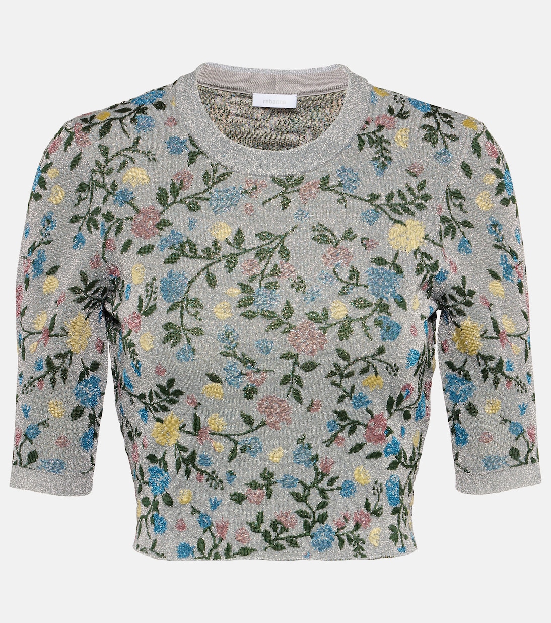 Pull en jacquard floral | Rabanne