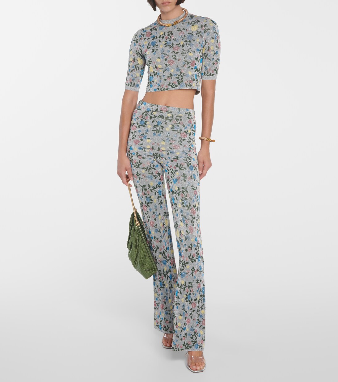 Pull en jacquard floral | Rabanne