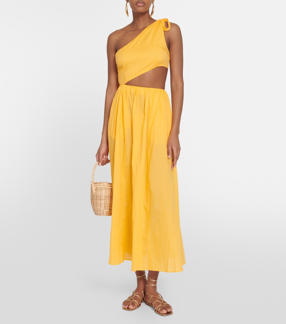 Robe midi Alberobello en coton | Marysia