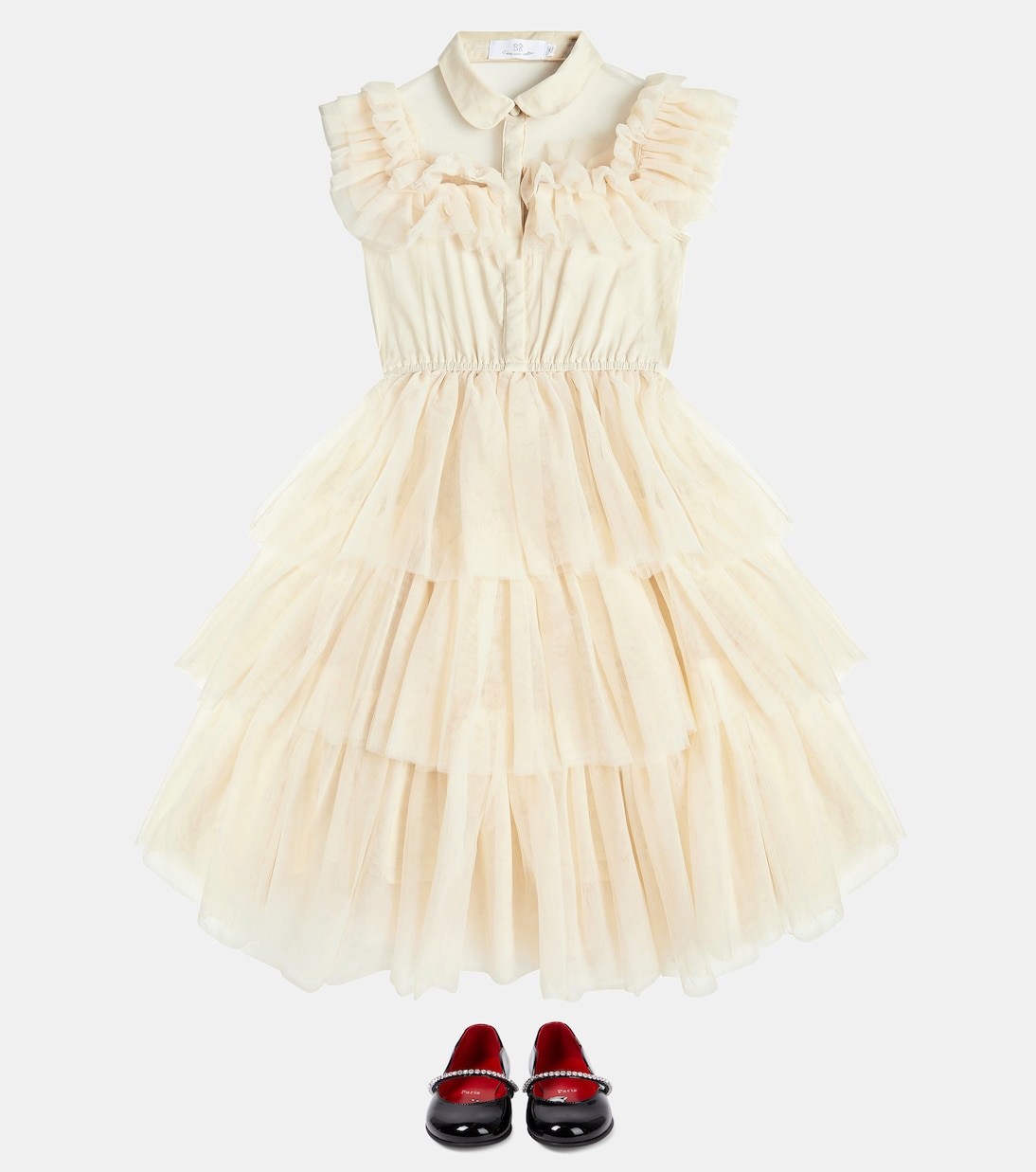 Ballerine in vernice con cristalli | Christian Louboutin Kids