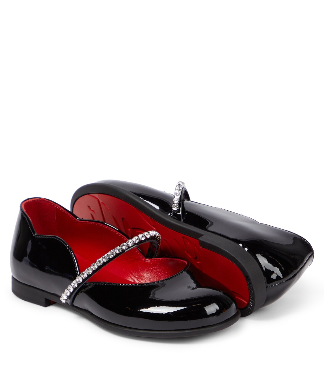 Ballerine in vernice con cristalli | Christian Louboutin Kids