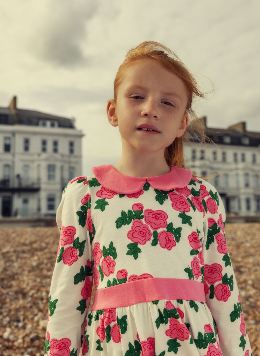 Roses cotton dress | Mini Rodini