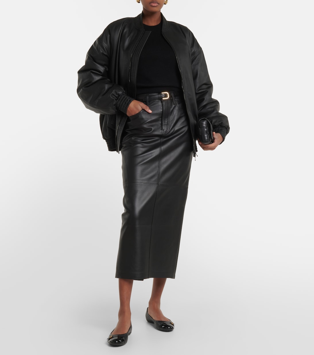 Bubble leather ballet flats | Tod's