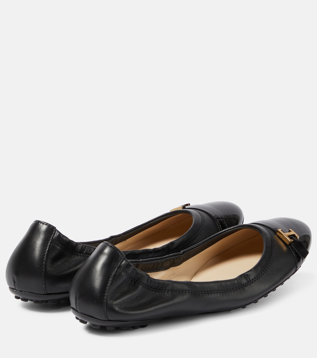Bubble leather ballet flats | Tod's
