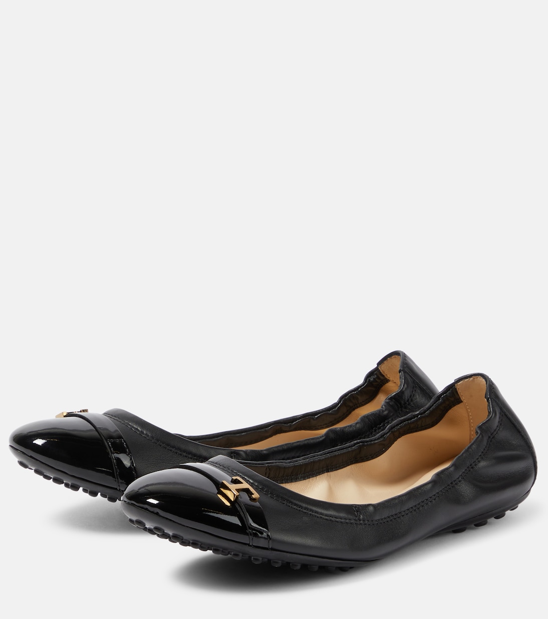 Bubble leather ballet flats | Tod's