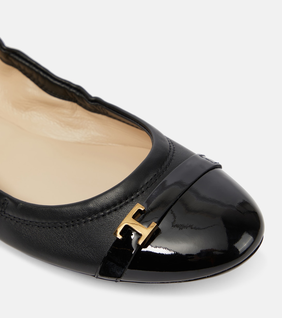 Bubble leather ballet flats | Tod's