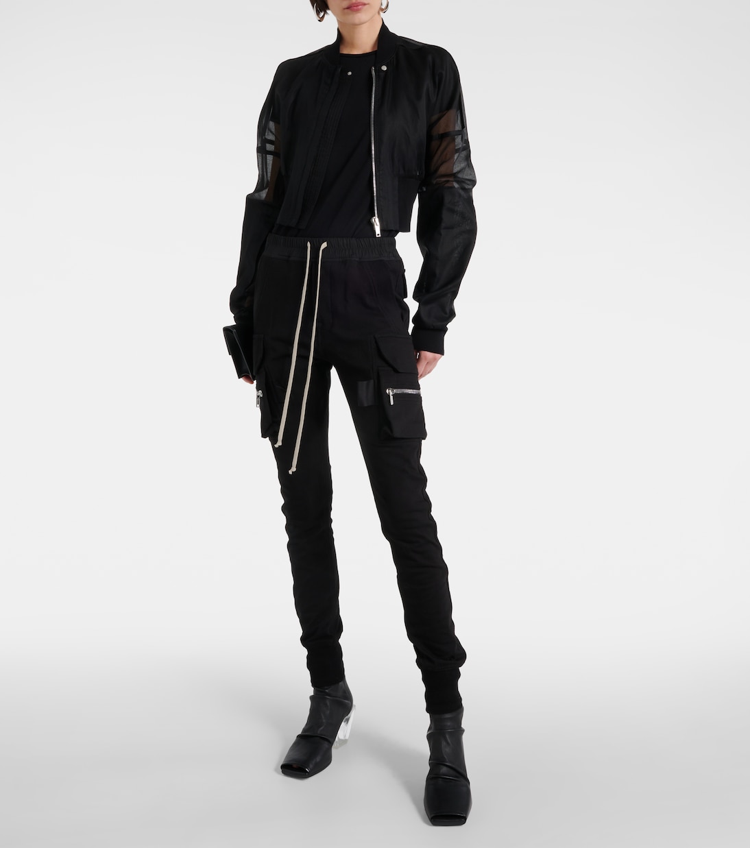 High-Rise-Cargohose aus Baumwolle | Rick Owens