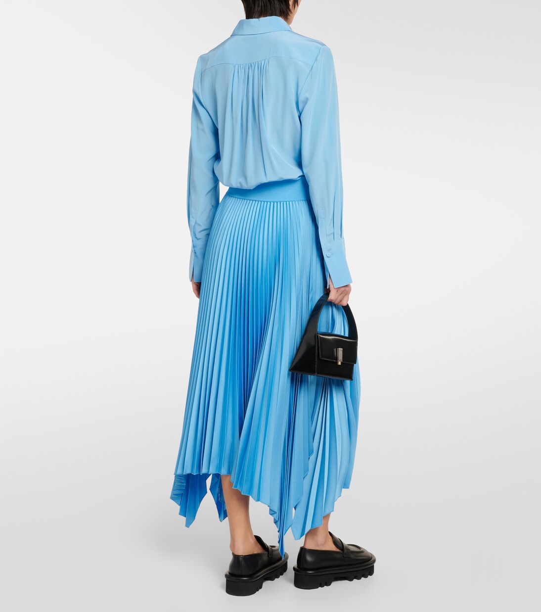 Ade plissé midi skirt  | Joseph