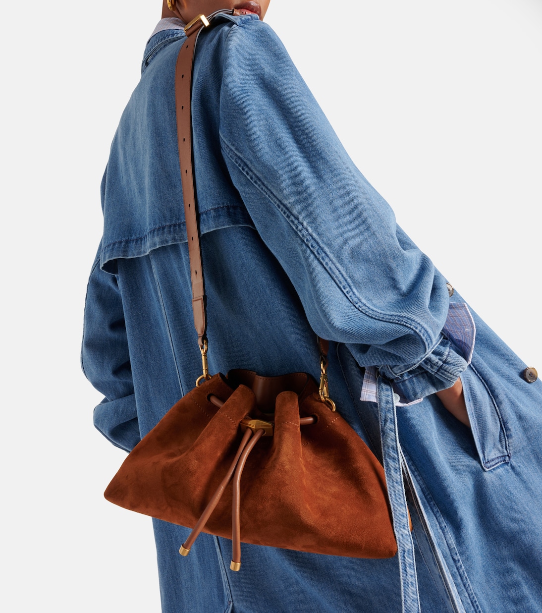 Sac seau Cinch M en daim | Jimmy Choo